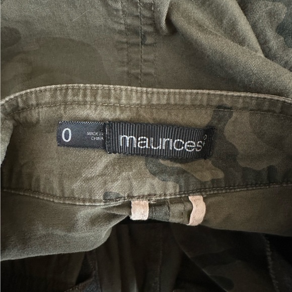 Maurices Studded Camo Zip Up Jacket Green Size 0 - Picture 6 of 9